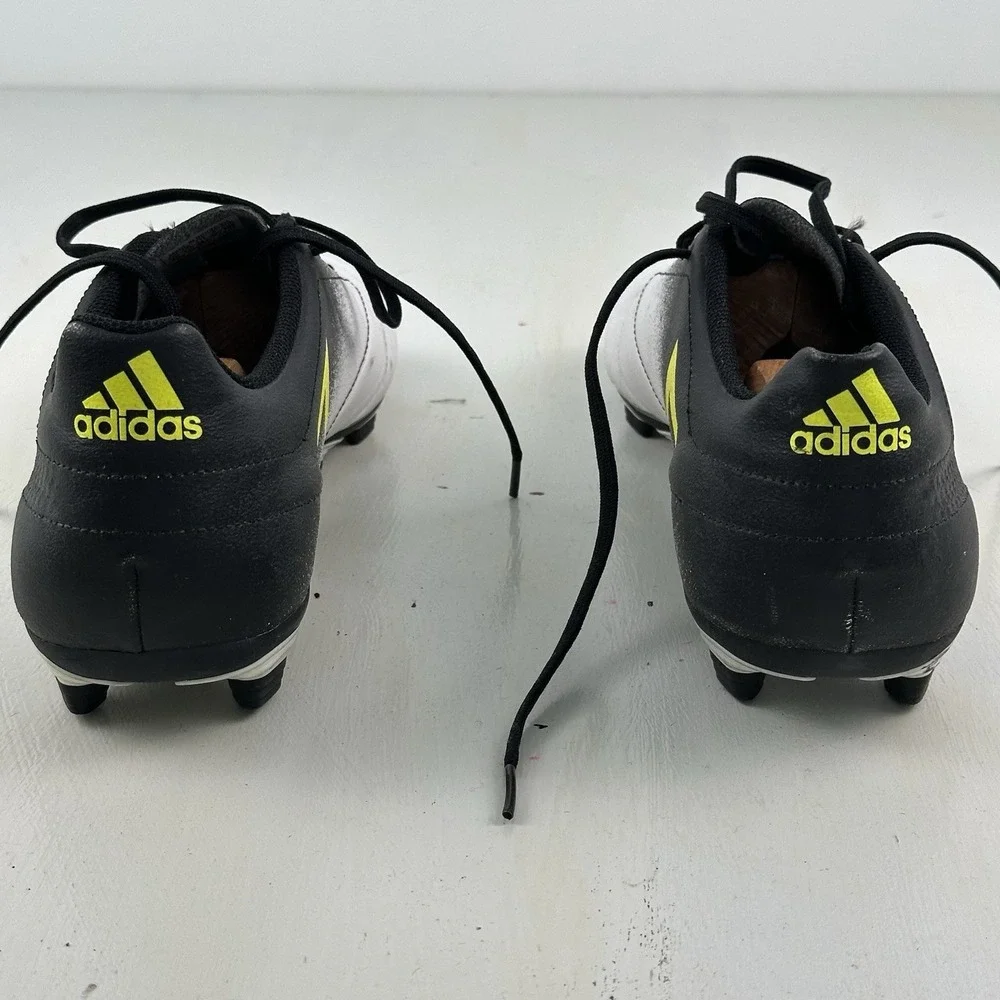 Adidas ACE 17.4 FxG Soccer Cleats Men Sz 12 White Yellow S77090 Shoes Leather